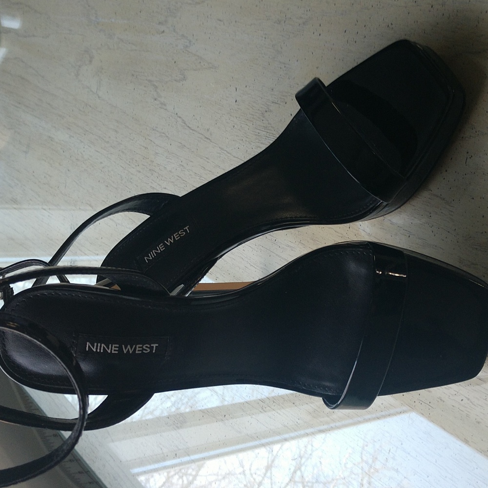 Open toe ankle strap stiletto